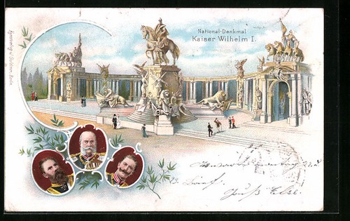 Lithograph berlin monument - berlin,,