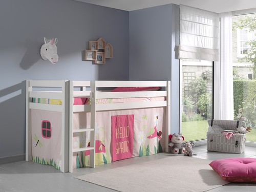 Spielbett pino mit textilset - mit,