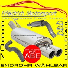 FRIEDRICH MOTORSPORT 70mm AUSPUFFANLAGE für VW Golf 3 Syncro 2.9 VR6