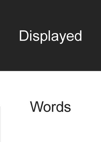 Displayed words sprache - displayed, words.