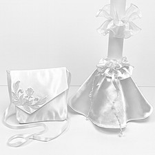 Kerzentuch Kerzenrock  Tropfschutz zum Kommunionanzug Kommunionkleid weiß *27