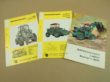 3 Prospekte Zettelmeyer Europ L500 Lader + Schnell Wechsel Automatik 1965/68