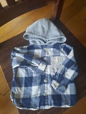 Zara ♡ Hemdjacke ♡ kariert ♡ Baby Jungs♡ ♡ Größe 80 ♡ 100 % Baumwolle 