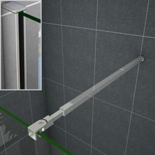 Profil und Stabilisierungsstange nur passend für H.2m Walkin Duschwand Ohne Glas
