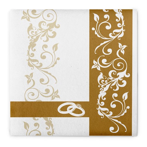 Serviette hochzeit gold aus - hochzeit,