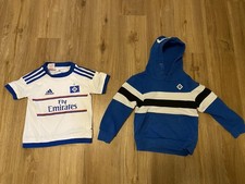 HSV Kinder Trikot und Pullover Kapuzenpullover Gr. 104 im Paket Pulli Kapuze Kid
