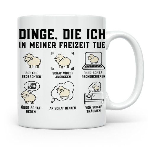 Schaf tasse dinge die - "dinge,