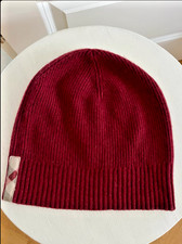 👜 Orig. Burberry Mütze Beanie Kaschmir weinrot NEUw. 👜