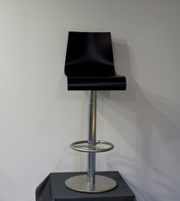 Barhocker in Profiqualität, schwere standfeste Ausführung, Alu gebürstet+schwarz