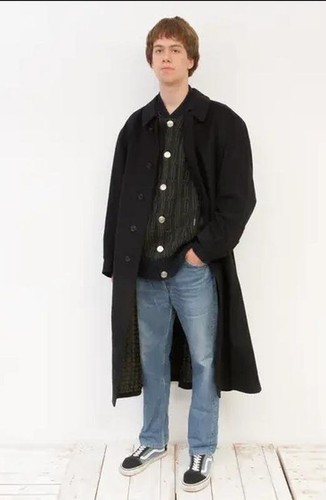 Men bugatti coat grey - wool, 42