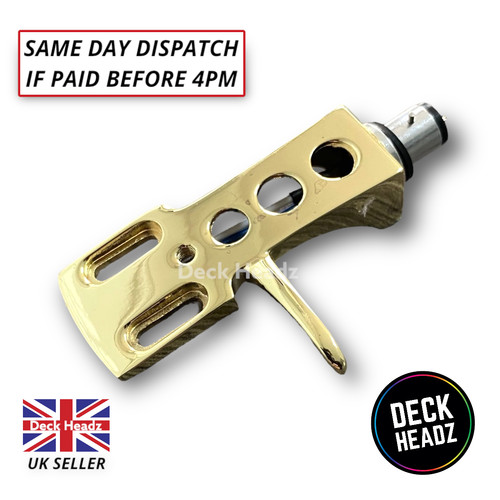 Gold headshell mit kabeln für - gold,