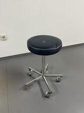 Maquet Arzthocker Gepolstert Chrom Rollen Vintage