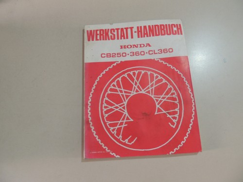 Werkstatthandbuch honda 250 - werkstatthandbuch, cb