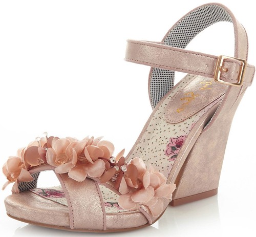 Ruby shoo ellen vintage floral - ruby,