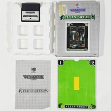 MB Video Electronics VECTREX Cassette CLEAN SWEEP CIB Arcade Pac-Man Vector 3D