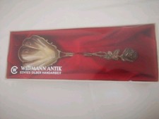 Widmann Antik Sahnelöffel Echtes Silber Handarbeit 835/Silber