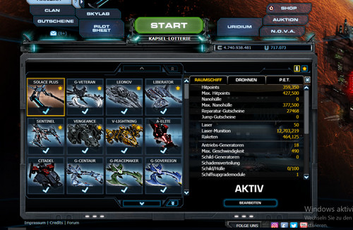 Darkorbit acc de4 gute starter - gute,