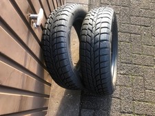 2xkomplette Winterreifen+2xNeu Gummiventile 155/65R14 75T  ca. 7 mm