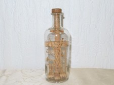 Klosterarbeit Flasche mit Eingericht "Geduldsflasche"  !