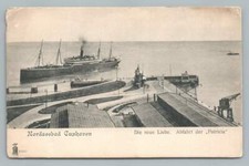 German steamer boat landing - steamer,