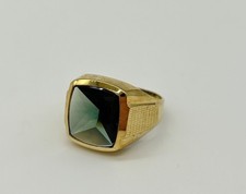 Herrenring aus 585er gold mit - herrenring,