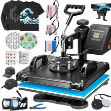 8in1 38x30cm Hitzepresse Heißpresse T-Shirtpresse Textildruck Transferpresse DHL