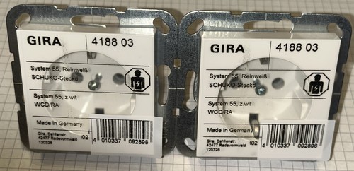 Gira 418803 schuko - 2x,