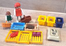 Einzelteile Ersatzteile Konvolut Obst Getränke Kisten Körbe Sack Playmobil
