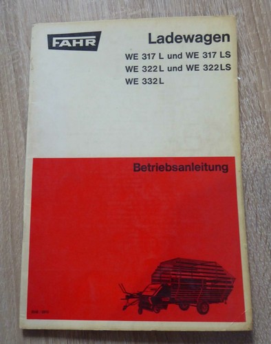 Fahr einachs ladewagen 317 - einachs-ladewagen, we