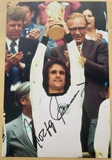 Handsigniertes Großfoto Wolfgang Overath Autogramm Köln Deutschland Signed 20•30