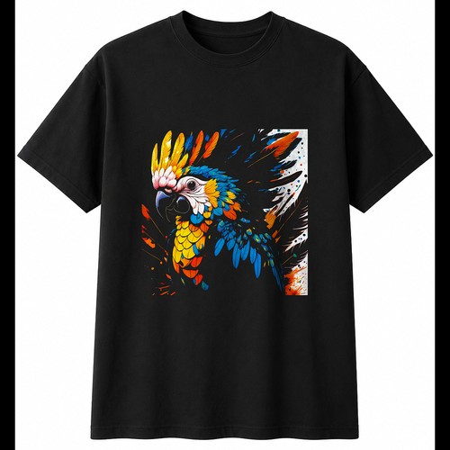Psychedelischer kakadu mit - psychedelischer,