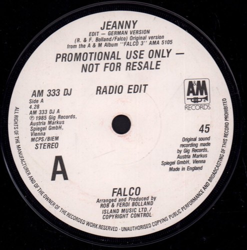Falco jeanny promo - jeanny, uk
