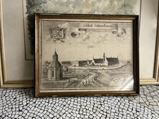 Antikes Bild mit Rahmen 40 x