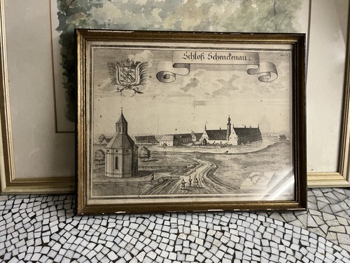 Antikes bild mit rahmen x - rahmen, 40