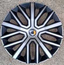 4 Alu-Design Radkappen 15 Zoll Sinus schwarz/silber für Smart NUR PKW!