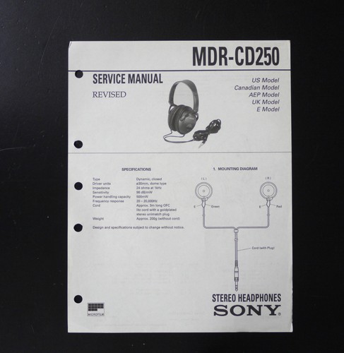 Original sony mdr cd250 - original, mdr-cd250