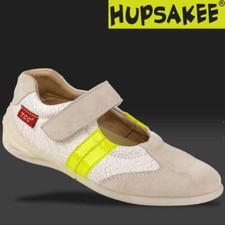 TCC Hupsakee sportliche Leder Ballerina mit Klett, Gr. 27-41