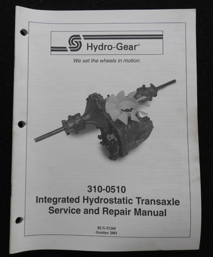 Toro hydro gear 310 0510 - toro, 310-0510