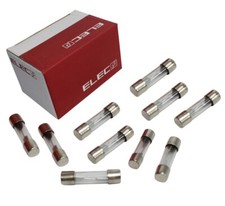 10x Glassicherung 25mm / 10A  für Roller / Motorrad / Mofa / Moped / KFZ