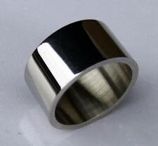 EDELSTAHL RING MASSIV 14 MM EXTREM  BREIT  POLIERT  DAMEN HERREN STAINLESS STEEL