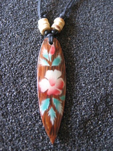 Surferkette blume holz - blume,