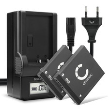 2x Akku für Panasonic Lumix DMC-FP7 Lumix DMC-SZ1 700mAh + Ladegerät