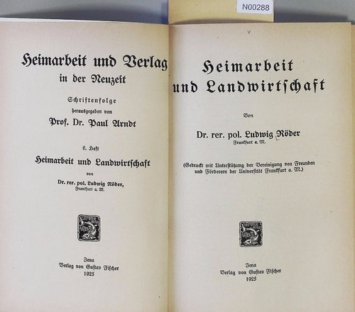 Heimarbeit und landwirtschaft - heimarbeit,