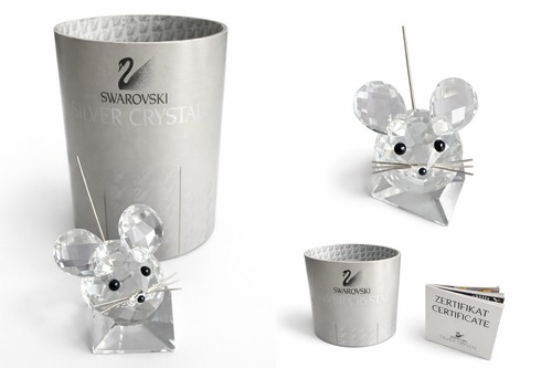 Swarovski silver crystal maus - swarovski,