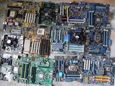 10 KG PC PLATINEN*12x MAINBOARD*PC BASTLER*GEBRAUCHT*HANDWERKER*FUNKTIONSTÜCHTIG