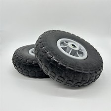 Relaxdays Schubkarre mit 2 Wagenrädern, pannensicher, massiv, 4,10/3,50-4", 16 m