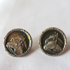 800 Silber Knöpfe Pferde Buttons Silver / CU 201(39)