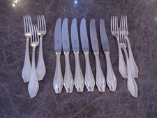 Edles Silberbesteck Wellner Mozart Vorspeise für 6 Personen 12 Teile Silber 90er