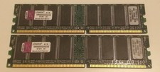 KINGSTON 2GB (2x1GB) DDR1 KVR400X64C3AK2/2G Kit of 2 2.6V PC-3200 #R1482