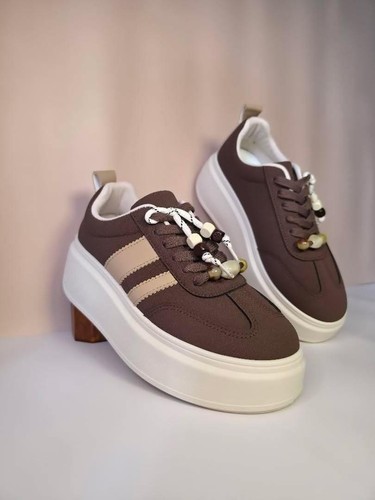 Damen plateau sneaker beige - damen,